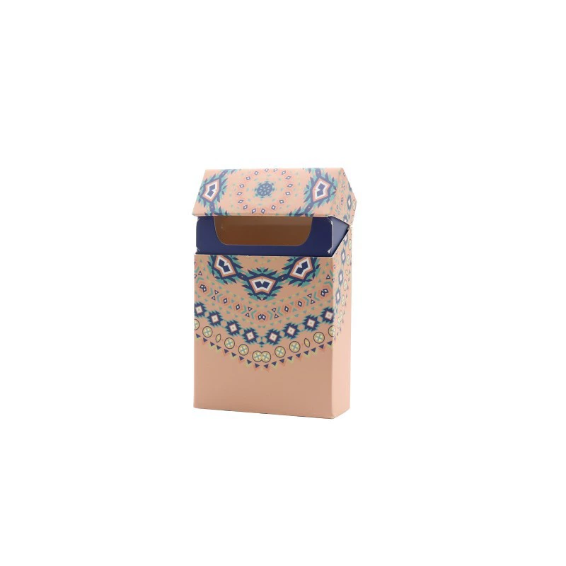 Estuche para cigarrillos de papel rosa