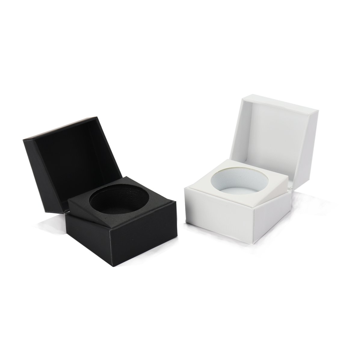 Caja de anillo negra