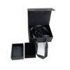 Black Rigid Jewelry Gift Bag Box with Ribbon Handle and Bow2 Black Rigid Jewelry Gift Bag Box with Ribbon Handle and Bow