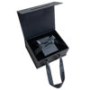 Black Rigid Jewelry Gift Bag Box with Ribbon Handle and Bow3 Black Rigid Jewelry Gift Bag Box with Ribbon Handle and Bow