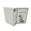 Book-Style Wedding Invitation Gift Box with Printed Cover