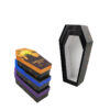 Coffin-Shaped Halloween Candy Gift Box with Printed Lid