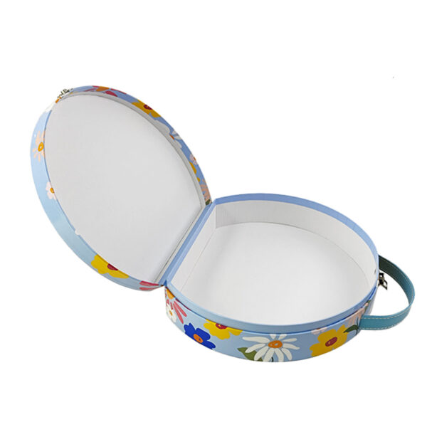 Easter Egg Suitcase Gift Box with Floral Print and Clasp