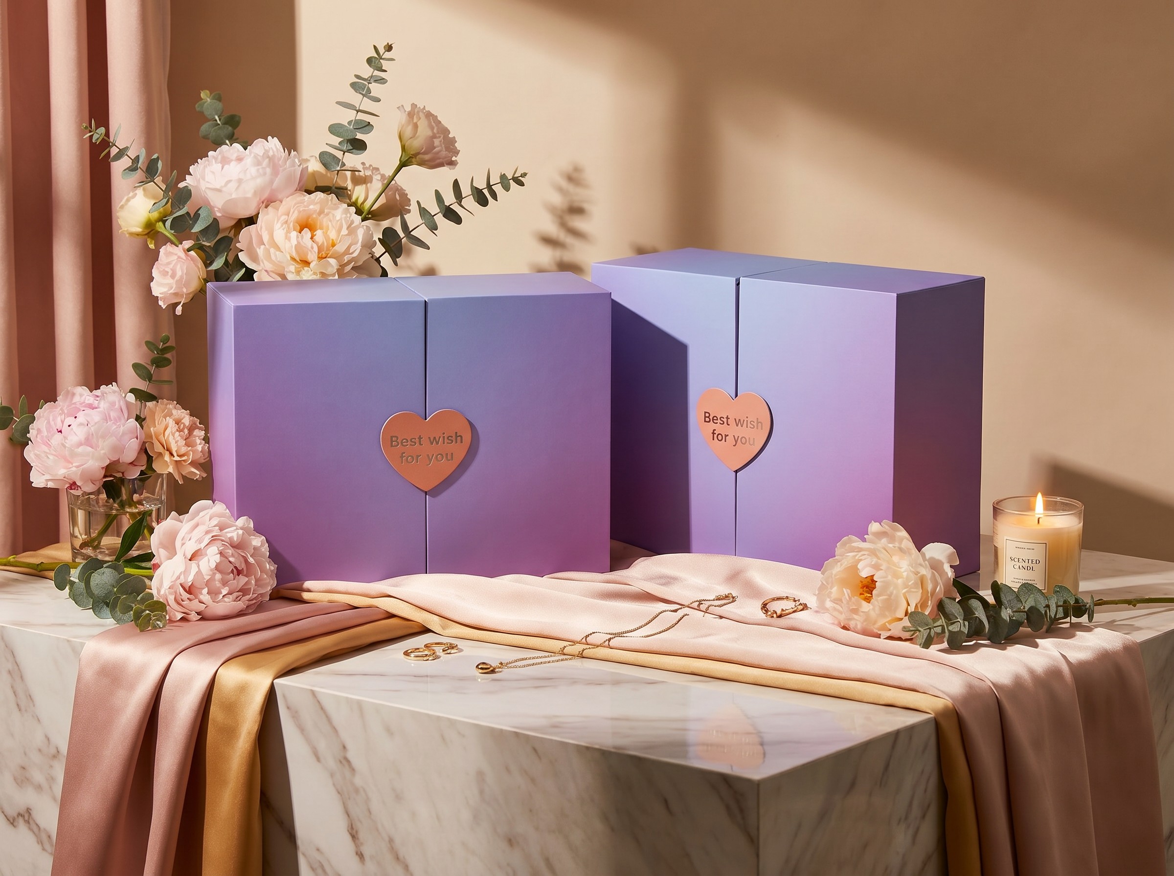 Empty Two-Side Open Rigid Boxes for Luxury Gift Packaging