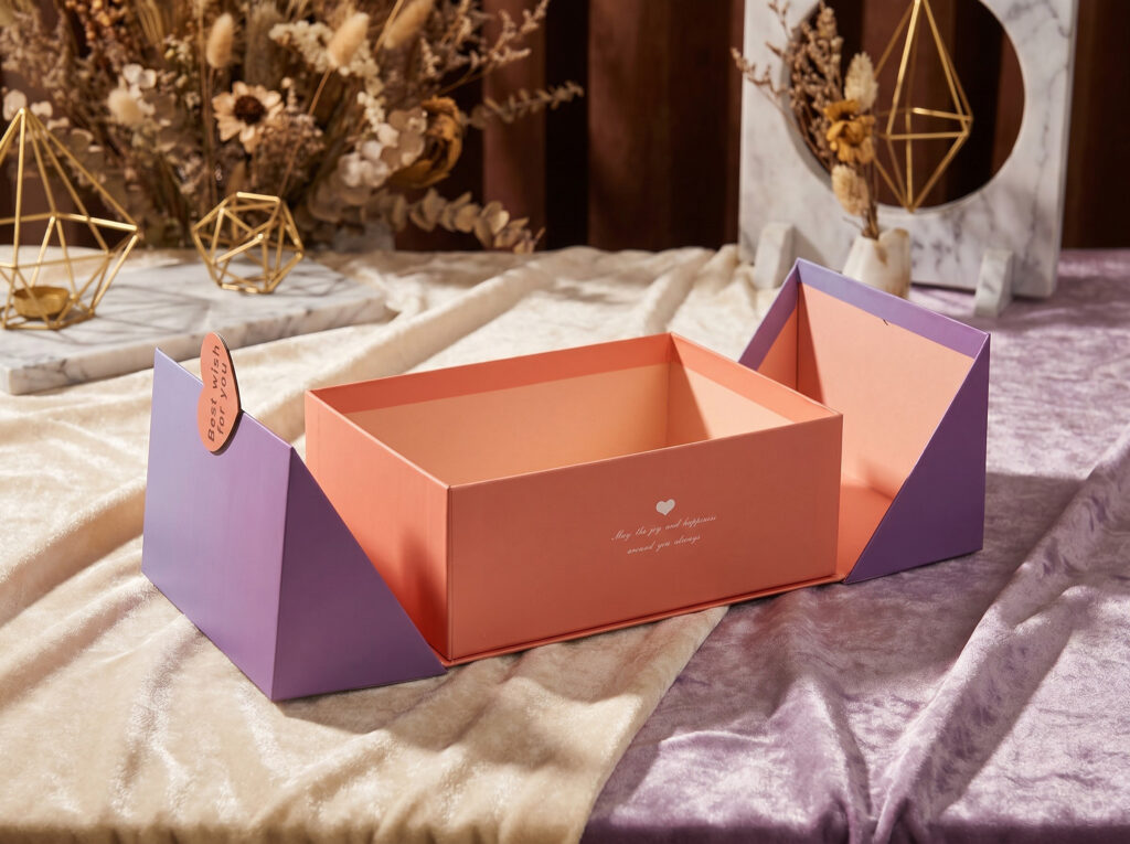Empty Two-Side Open Rigid Boxes for Luxury Gift Packaging
