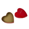 Heart-Shaped Chocolate Rigid Gift Box with Ribbon Accent