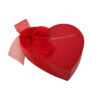 Heart-Shaped Chocolate Rigid Gift Box with Ribbon Accent