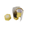 Hexagonal Christmas Gift Box with Tiered Inner Compartments