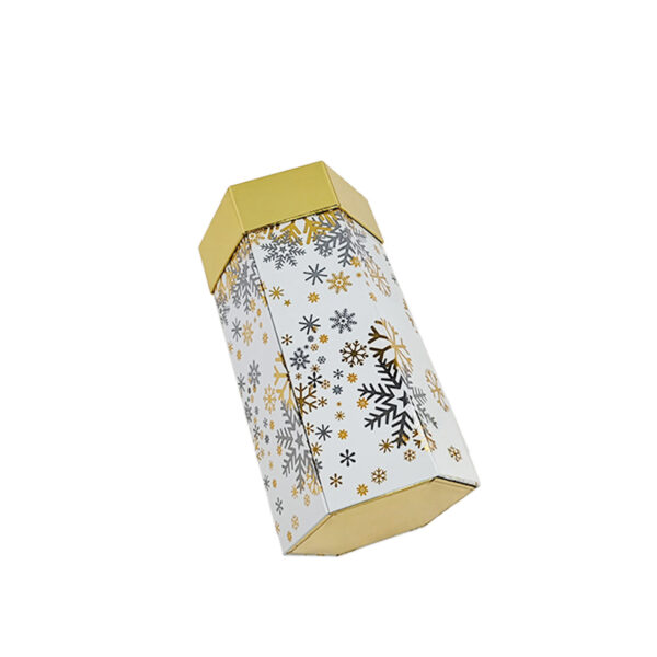 Hexagonal Christmas Gift Box with Tiered Inner Compartments