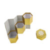 Hexagonal Christmas Gift Box with Tiered Inner Compartments