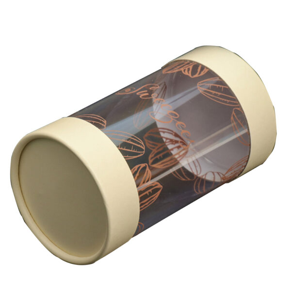 Luxury Clear PET Window Paper Tube for Candy Gift Packs