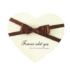 Luxury Heart-Shaped Rigid Gift Box with Satin Ribbon Bow