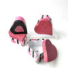 Nested Heart-Shaped Candy Gift Boxes with Glitter Lids Set3 Nested Heart-Shaped Candy Gift Boxes with Glitter Lids Set