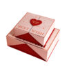 Premium Double-Door Rigid Gift Box with Heart Clasp Lid