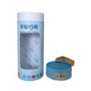 Printed Baby Socks Rigid Tube Box with Window and Ribbon