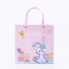 Printed Cartoon Gift Paper Bag with Pink Ribbon Handles