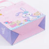 Printed Cartoon Gift Paper Bag with Pink Ribbon Handles