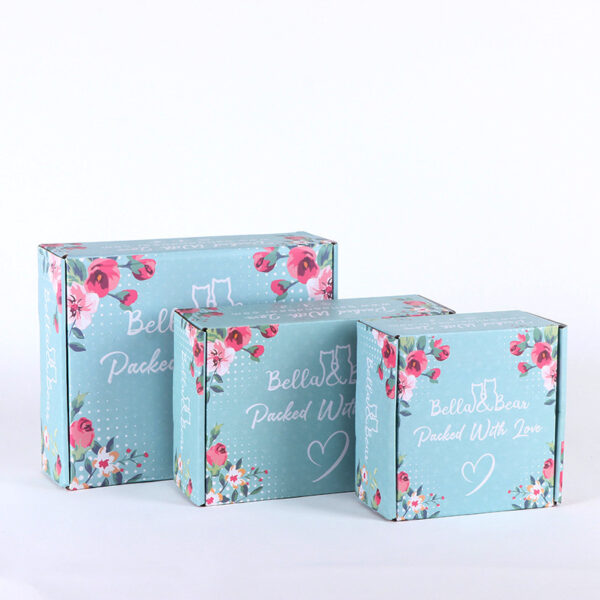 Printed Floral Beauty Gift Mailer Packaging Box Wholesale