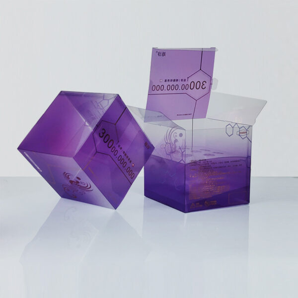 Printed PET Folding Box with Insert for Skincare Vial Sets