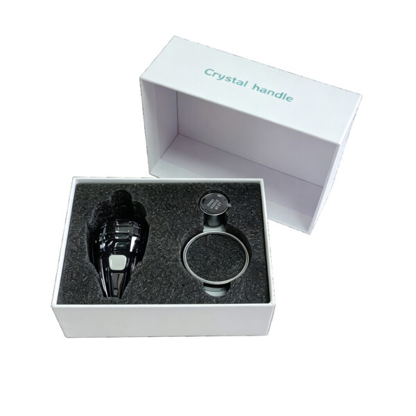Printed Two-Piece Rigid Crystal Handle Box with Foam Insert