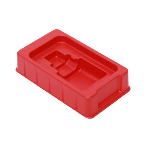 Red Thermoformed PET Tray Insert for Retail Accessory Packs
