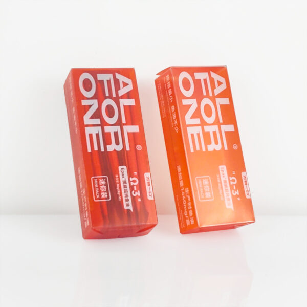 Retail-Ready PET Folding Box for Fish Oil Mini Packs