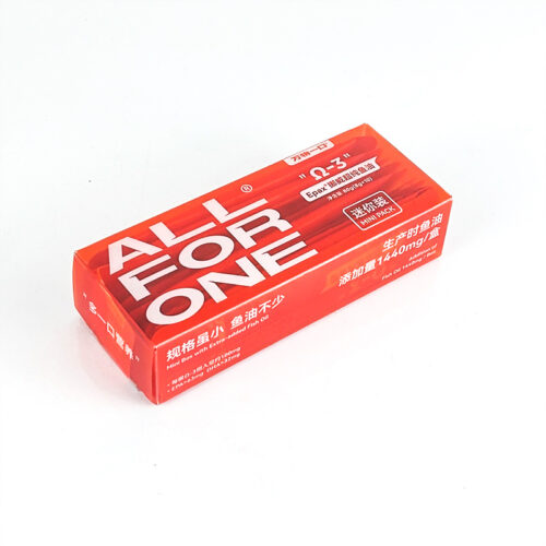 Retail-Ready PET Folding Box for Fish Oil Mini Packs