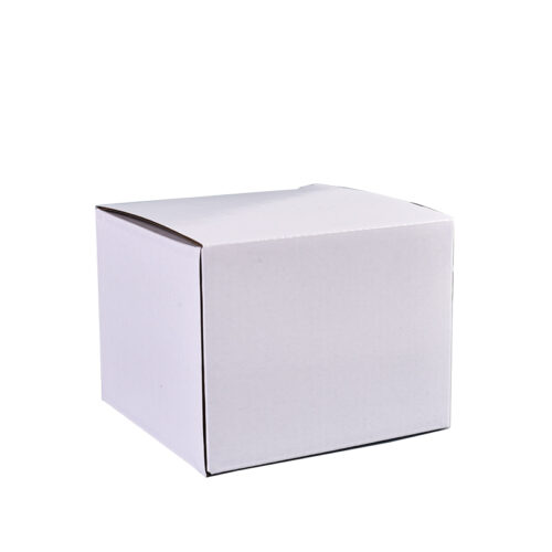 White Corrugated Mailer Packaging Box with Kraft Interior
