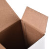 White Corrugated Mailer Packaging Box with Kraft Interior