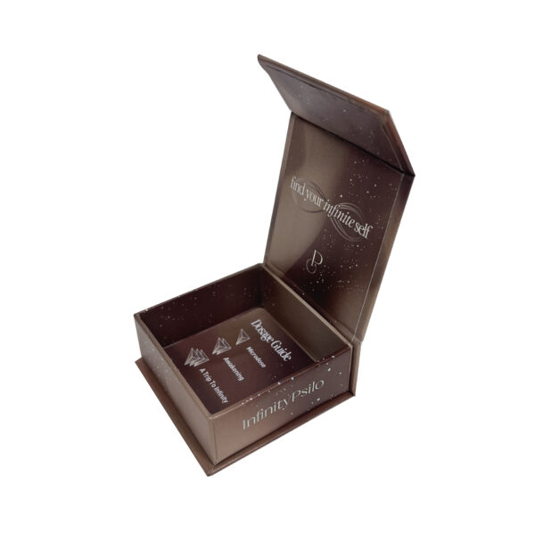 Printed Magnetic Dark Chocolate Rigid Gift Packaging Box