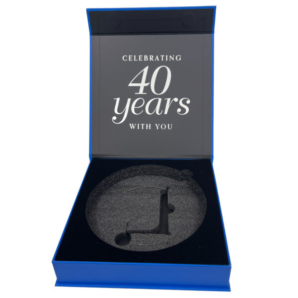 Blue Magnetic Rigid Award Gift Box with EVA Foam Insert Blue Magnetic Rigid Award Gift Box with EVA Foam Insert