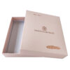 Blush Two-Piece Rigid Apparel Gift Box with Foil Logo Print
