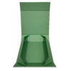 Green Foldable Rigid Gift Packaging Box with Bow Graphic