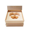 Champagne Two-Piece Jewelry Gift Box with Custom Insert