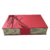 Luxury Red Book-Style Rigid Gift Box with Gold Interior