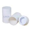 Luxury White Paper Tube Candle Packaging Box with Logo Print