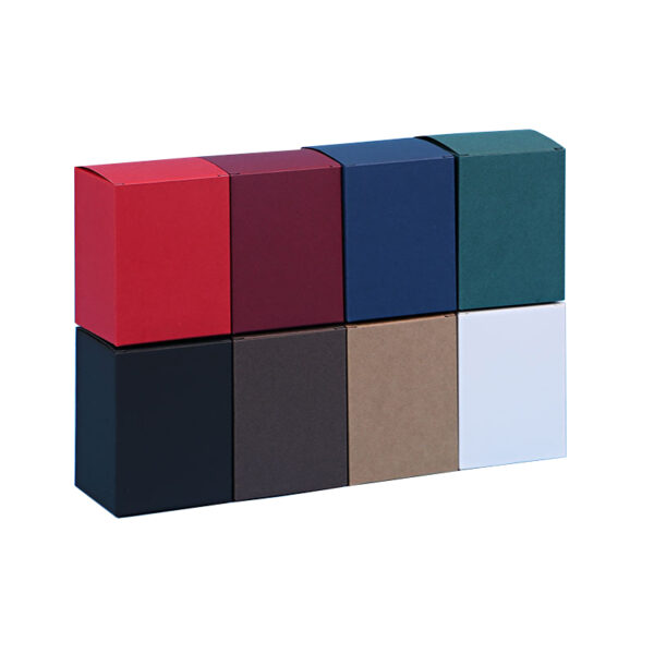 Colored Folding Paperboard Cube Packaging Box Wholesale