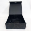 Luxury Black Floral Rigid Gift Packaging Box with Ribbon Luxury Black Floral Rigid Gift Packaging Box with Ribbon