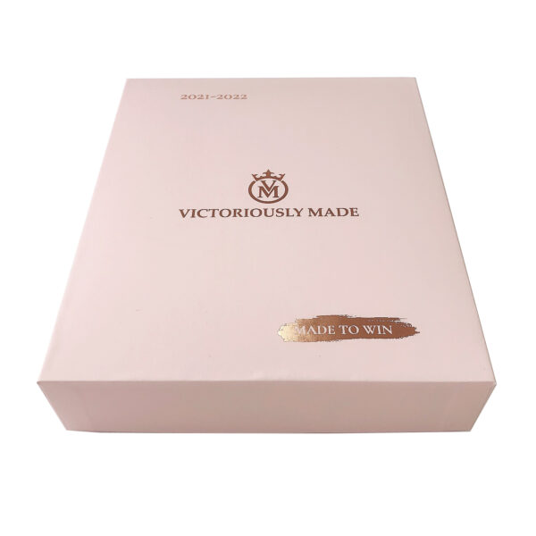 Blush Two-Piece Rigid Apparel Gift Box with Foil Logo Print