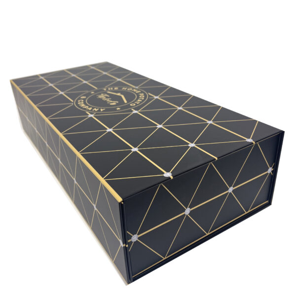 Luxury Rigid Gourmet Food Gift Packaging Box with Gold Foil Luxury Rigid Gourmet Food Gift Packaging Box with Gold Foil