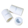 Luxury White Paper Tube Candle Packaging Box with Logo Print