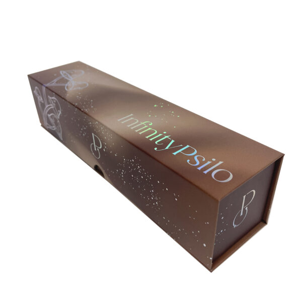 Metallic Magnetic Mushroom Wellness Rigid Packaging Box