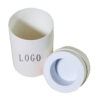 Luxury White Paper Tube Candle Packaging Box with Logo Print