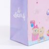 Printed Cartoon Gift Paper Bag with Pink Ribbon Handles