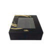 Luxury Black Window Rigid Packaging Box with Foam Insert