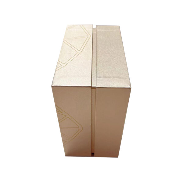 Champagne Two-Piece Jewelry Gift Box with Custom Insert