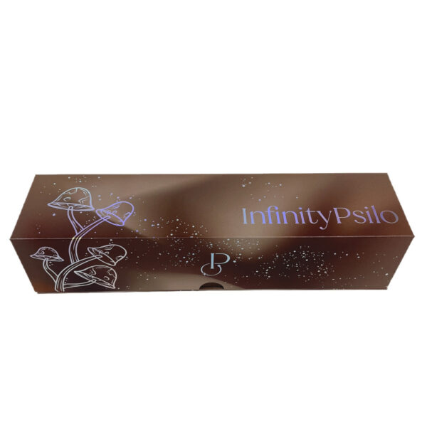 Metallic Magnetic Mushroom Wellness Rigid Packaging Box