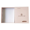 Blush Two-Piece Rigid Apparel Gift Box with Foil Logo Print