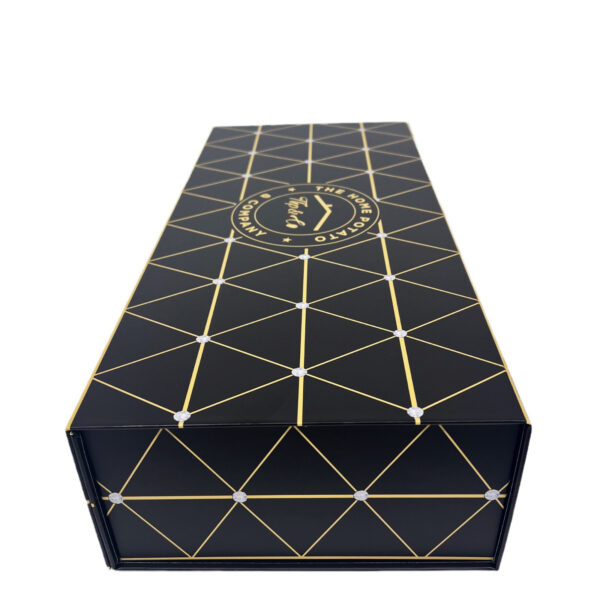Luxury Rigid Gourmet Food Gift Packaging Box with Gold Foil Luxury Rigid Gourmet Food Gift Packaging Box with Gold Foil