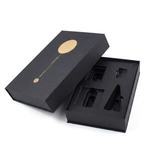 Luxury Rigid Electronics Packaging Box with Molded Insert